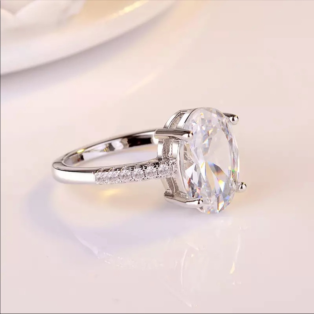 🌟Fashion Oval Sterling Silver Ring - Picture 5 of 6